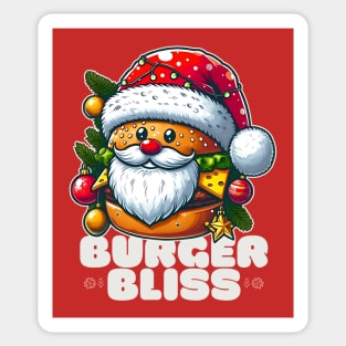 Kawaii christmas burger Sticker